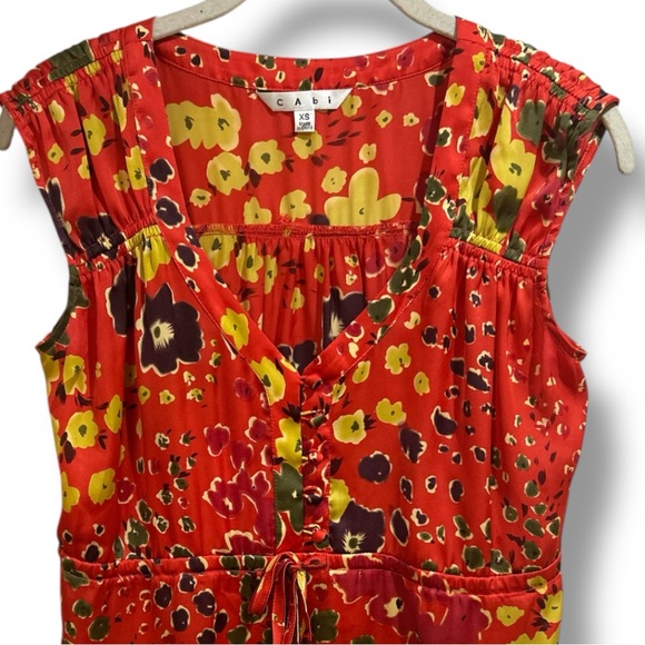 CAbi Art Teacher Wild Flower Tunic Size XS ( NWOT) - Picture 4 of 9